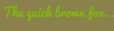 Image with Font Color 7DBD00 and Background Color 8B814C